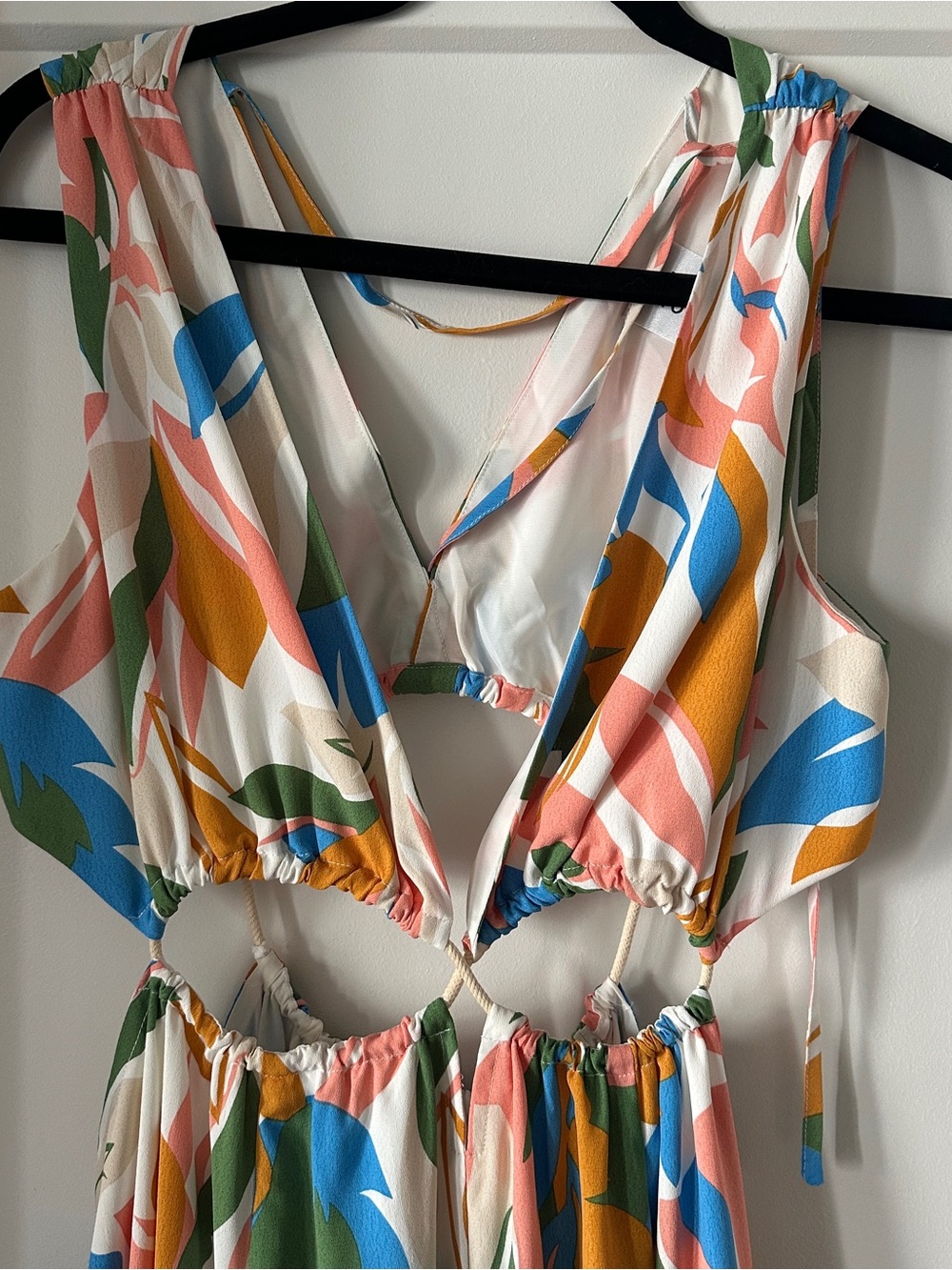 Hello Molly Multi-Color Floral Cutout Maxi Dress - Picture 5 of 6